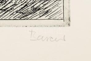 Barczi Pál (1933-2003): A munkásőrség megalakulása. Rézkarc, papír, jelzett, 29×39,5 cm