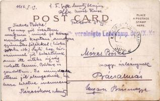 1917 I think of you lady art postcard. litho "K.u.k. vereinigte Lehrkomp. des. IX. Kom." &...