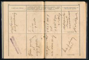 1915 Endrőd, Gyomaendrőd, szolgálati cselédkönyv bejegyzésekkel