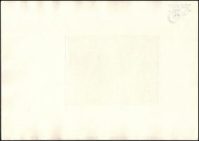 Szemethy Imre (1945- ): Átlépés (25/100), rézkarc, papír, jelzett, hátoldalon pecséttel, 19×15 cm