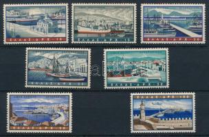 Görögország 1958 Kikötők sor Mi 674-680 (Mi EUR 100.-)