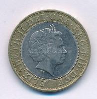 Nagy-Britannia 1999. 2P bimetál "II. Erzsébet / Rögbi Világkupa" T:VF, pici ph.
Great Bri...