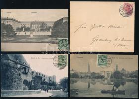 8 db régi német TCV képeslap + levél (sérült bélyeggel) + 4 db osztrák díjjegyes levelezőlap
