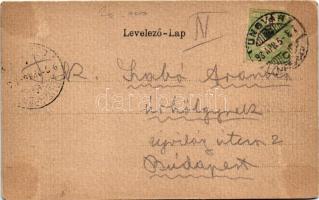 1903 Ungvár, Uzshorod, Uzhhorod, Uzhorod; vár. Feuerlicht testvérek kiadása. Címeres szecessziós ker...