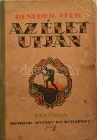 Benedek Elek: Az élet útján. A borító és az illusztrációk Jaschik Álmos munkái. Bp.,én.,Pantheon,(Globus-ny.), 277+3 p.+5 t. Kiadói illusztrált félvászon-kötés, kopott, foltos borítóval, sérült gerinccel és kötéssel, szétvált kötéssel és kijáró lapokkal (3-48 p.)