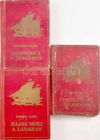 3 db - Galambos Albin: Hájas Muki a ládában, Bújócska a tengeren, A jégvilág rejtélye. Bp., Kir. Magyar Egyetemi Nyomda. Félvászon kötés, kopottas állapotban.