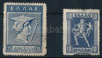 Görögország 1911/21 Forgalmi Hermes Mi 172 I + 173 (Mi EUR 135.-)
