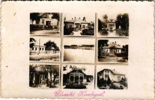 Kisalag (Fót), Emma lak, villák, Luttye Jenő üzlete. Gulyás J. felvétele, photo (fl)