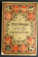 1929 A Pesti Hírlap nagy naptára az 1929. közönséges évre, Légrády testvérek, Budapest, 480p.