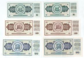 Jugoszlávia 1968. 5D (2xklf: "AH" Barokk sorszámmal + "DA" Serif sorszámmal) + 1...