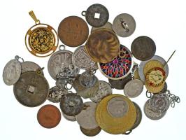 38db-os vegyes érme, emlékérem, tantusz és medál tétel T:vegyes