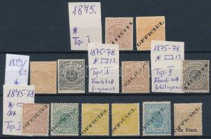 Luxemburg 12 db klasszikus bélyeg