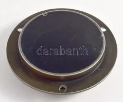 Második világháborús 8 napos katonai rádióállomás óra. Sérült plexivel, d: 8 cm