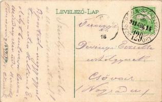 1911 Temesvár, Timisoara; Józsefváros, Hunyadi út / Iosefin, street view + "SZÁSZRÉGEN - SZÉKEL...