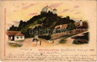 1903 Zólyomlipcse, Zólyom-Lipcse, Slovenská Lupca; vár. Ivánszky Elek kiadása / castle (EK)