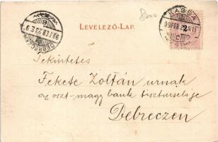 1899 Kassa, Kosice; Rank Herlány ránkfüredi szökőkút, Fő utca, Kossuth Lajos utca. Edgar Schmidt kia...