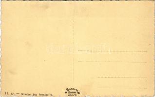 Léva, Levice; Kossuth tér, Országzászló, Állami tanítóképző / square, Hungarian flag, teachers'...