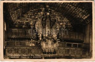 1935 Késmárk, Kezmarok; Vnutro ev. drev. kostola / Inneres der ev. Holzkirche / Evangélikus fatemplom, belső / Lutheran wooden church, interior. photo (EK)