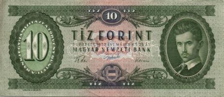 1957. 10Ft (2x) T:II