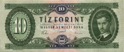 1957. 10Ft (2x) T:II