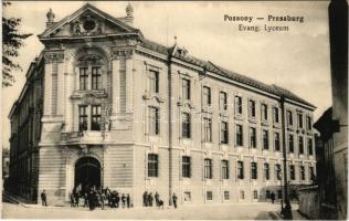 Pozsony, Pressburg, Bratislava; Evangélikus líceum / Evang. Lyceum / Lutheran grammar school