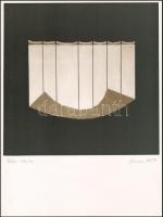 Gáyor Tibor (1929-2023): Tektonika (cím nélkül), 1988-1991. Szitanyomat, papír. Jelzett. Számozott: ...