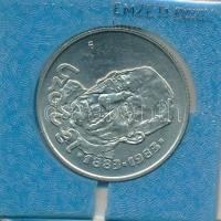 1983. 100Ft Cu-Ni-Zn "Czóbel Béla" eredeti, sérült műbőr tokban, tanúsítvánnyal T:BU Adamo EM75