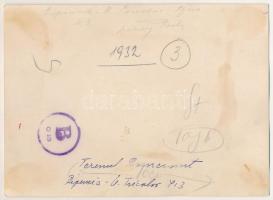 1932 RIPENSIA Temesvár - Unirea Tricolor Bucuresti (Bukarest) 4:3 labdarúgó mérkőzés, focisták a mec...