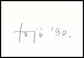 Fajó János (1937-2018): cím nélkül. Szitanyomat, papír. Jelzett. Számozott: 72/100. Az 1991-ben megj...