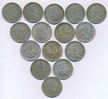 1947. 5Ft Ag "Kossuth" (15x) T:XF,VF patina
Adamo F8.1