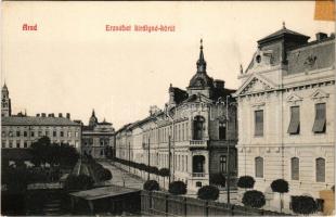 Arad, Erzsébet királyné körút / street (ragasztónyomok / glue marks)