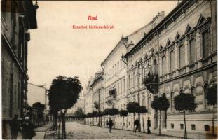 Arad, Erzsébet királyné körút / street (ragasztónyomok / glue marks)