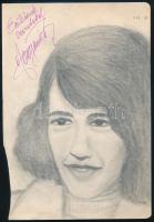 Fenyő Miklós (1947-) énekes aláírt portréja