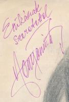 Fenyő Miklós (1947-) énekes aláírt portréja