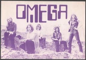 Omega együttessel kapcsolatos 3 db kép - az egyiken Kóbor, a másikon Molnár György aláírása és egy n...