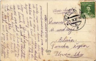 1932 Nagysáros, Velky Saris; Vasútállomás, gőzmozdony, vonat / railway station, locomotive, train (f...