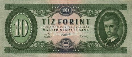 1957. 10Ft (4x) T:III