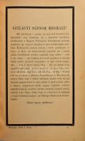 1899 Századok. A Magyar Történelmi Társulat közlönye XXXIII. évf. 1899. évi folyam. Szerk.: Szilágyi...