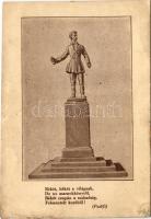 Petőfi Sándor. Békét, békét a világnak, De ne zsarnokkénytől, Békét csupán a szabadság, Felszentelt kezéből! / Hungarian Irredenta, Petőfi's poem (gyűrődések / creases)