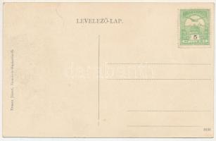 Buziásfürdő, Baile Buzias; Szent Antal tó. Montázs gólyákkal és gyerekekkel. Francz József kiadása /...