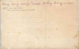 Alváca, Vata de Jos (Hunyad); IV. Károly király szemléje Alvácán. A király Bozó hadnaggyal beszél 19...