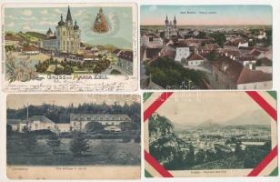 41 db RÉGI külföldi város képeslap, közte 1 modern Prága / 41 pre-1945 European town-view postcards, including 1 modern Praha
