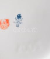 Hollóházi lila virágmintás fedeles váza. Jelzett, hibátlan, m: 37,5 cm