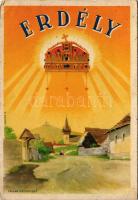 1940 Erdélyi részek visszacsatolásának emlékére. Megjöttünk testvérek! Hozzuk a szívünket, de ha kell, Erdélyért adjuk a vérünket! / entry of the Hungarian troops to Transylvania, irredenta propaganda s: Németh N. (EB)
