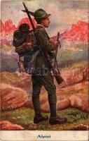 Alpini / Italian military art postcard, Alpine Regiment (fl)