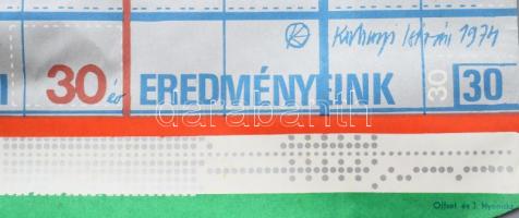 Kulinyi István (1945- ): 30 év, gazdasági eredményeink, 1974. Szocmodern-absztrakt-neoavantgárd prop...