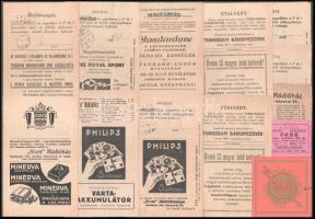 26 db vegyes reklámnyomtatvány (Minerva zseblámpa, Global molyirtó, Agfa, stb.)