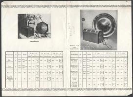 Philips rádióárjegyzék, 3p