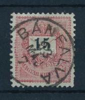 1889 Feketeszámú 15kr I. típus sztereo jegyekkel 12 : 11 1/2 fogazással