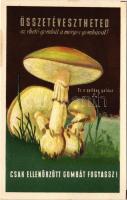 Ez a gyilkos galóca. Összetévesztheted az ehető gombát a mérges gombával! Csak ellenőrzött gombát fogyassz! / Hungarian edible mushrooms propaganda advertisement